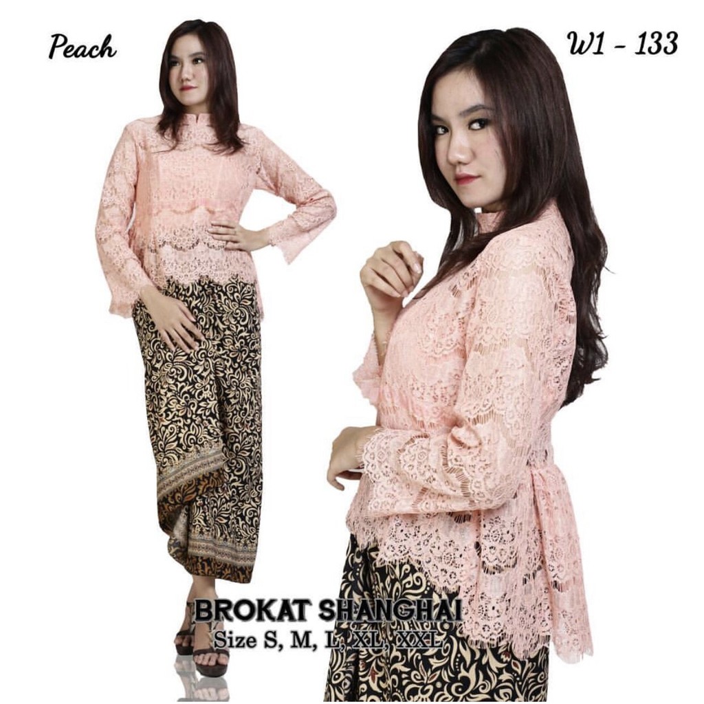 HARGA PROMO!!!! KEBAYA BROKAT SHANGHAI/KEBAYA PAGERAYU/KEBAYA WISUDA/KEBAYA BROKAT