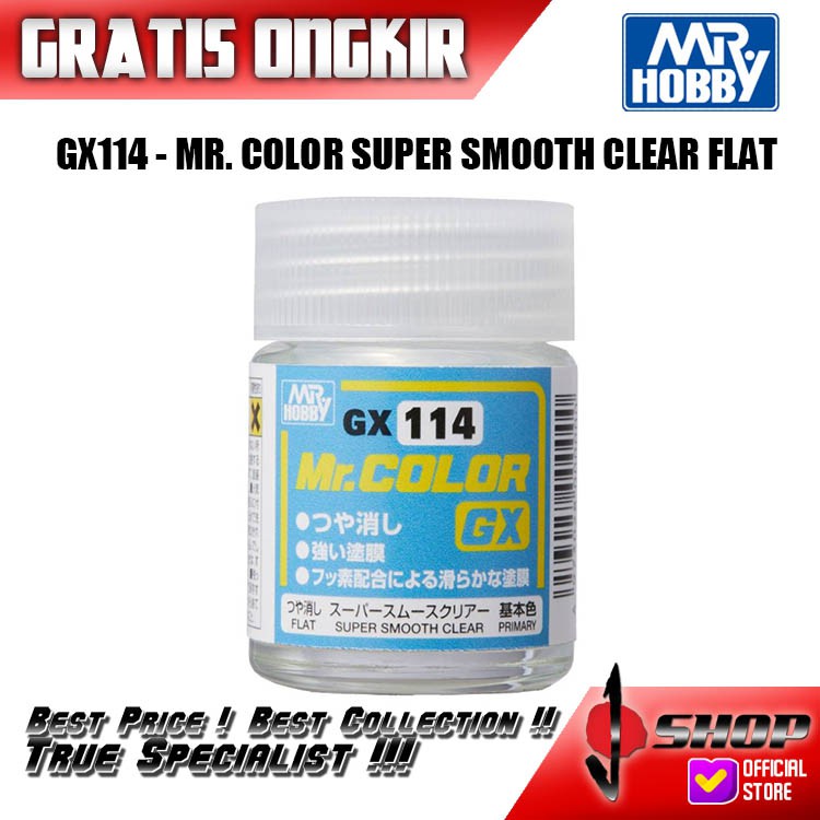 

MR HOBBY COLOR GX114 SUPER SMOOTH CLEAR FLAT