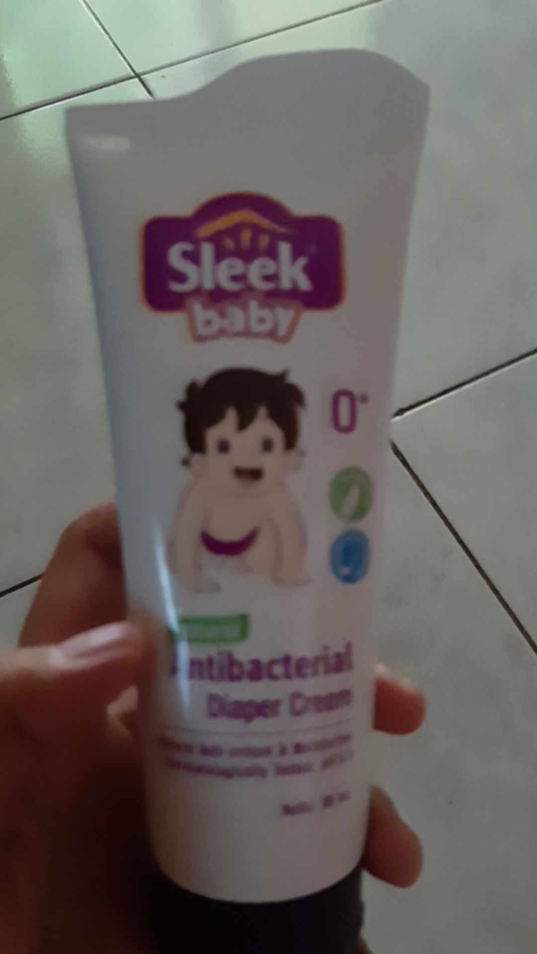 Sleek Baby Antibacterial DIAPER CREAM Tube 80 mL Krim Ruam Popok