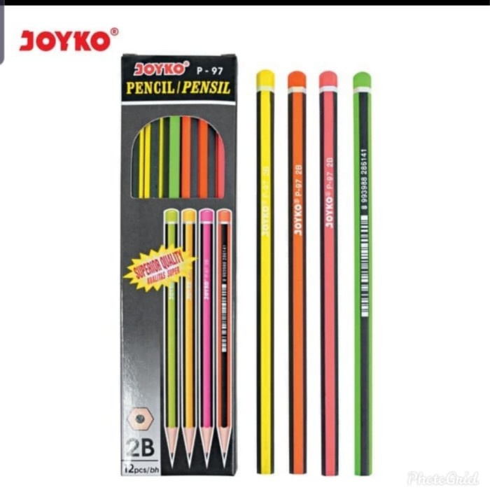 Pensil 2b joyko warna warni