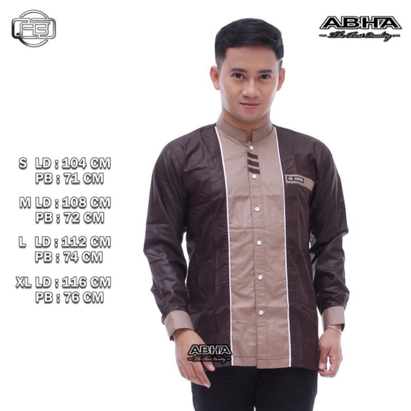 baju Koko pria model jari list original pekalongan