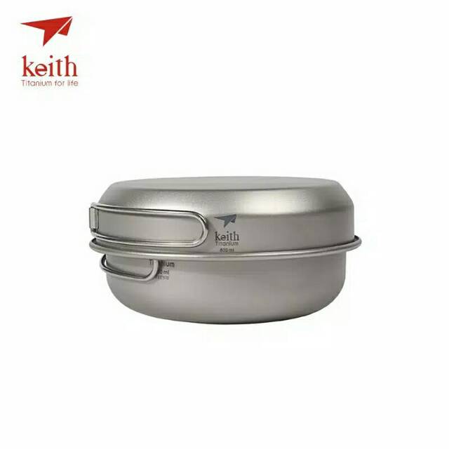 Keith titanium Ti6053 set 3pcs Frypan 500ml bowl 650ml 550ml ultralight camping outdoor