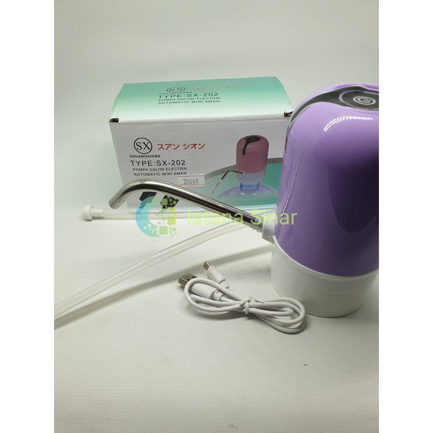 Shuangxiong Pompa Air Galon Elektrik Dispenser Rechargeable USB