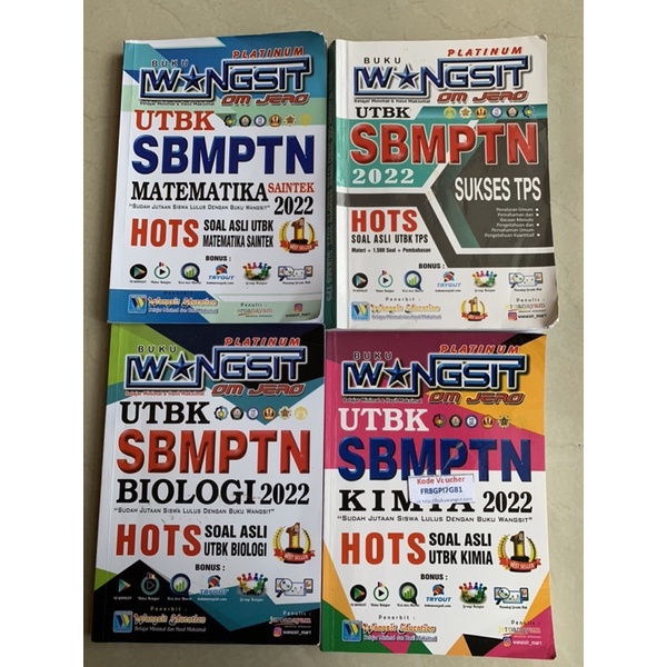 

PRELOVED BUKU WANGSIT SBMPTN SAINTEK TPS 2022 THE KING FREE BUKU DRILING