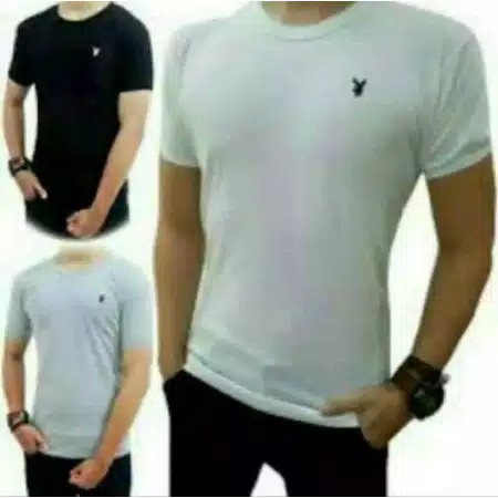 Kaos Pria Vneck Logo PLAYBOY
