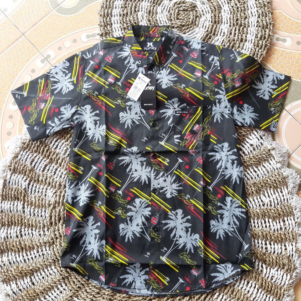 Kemeja Pantai Pria / Kemeja Pantai Lengan Pendek / Kemeja Full printing /Kemeja Pria Lengan Pendek