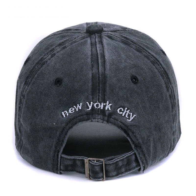 Topi baseball Motif Bordir Tulisan New YORK Bahan Katun 100% Gaya vintage Untuk Pria Dan Wanita