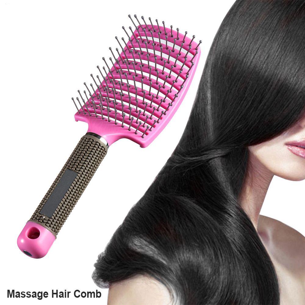 Suyo Sisir Rambut Ikal Baru Dan Lurus Kulit Kepala Gigi Lebar Hairdressing Styling Tools