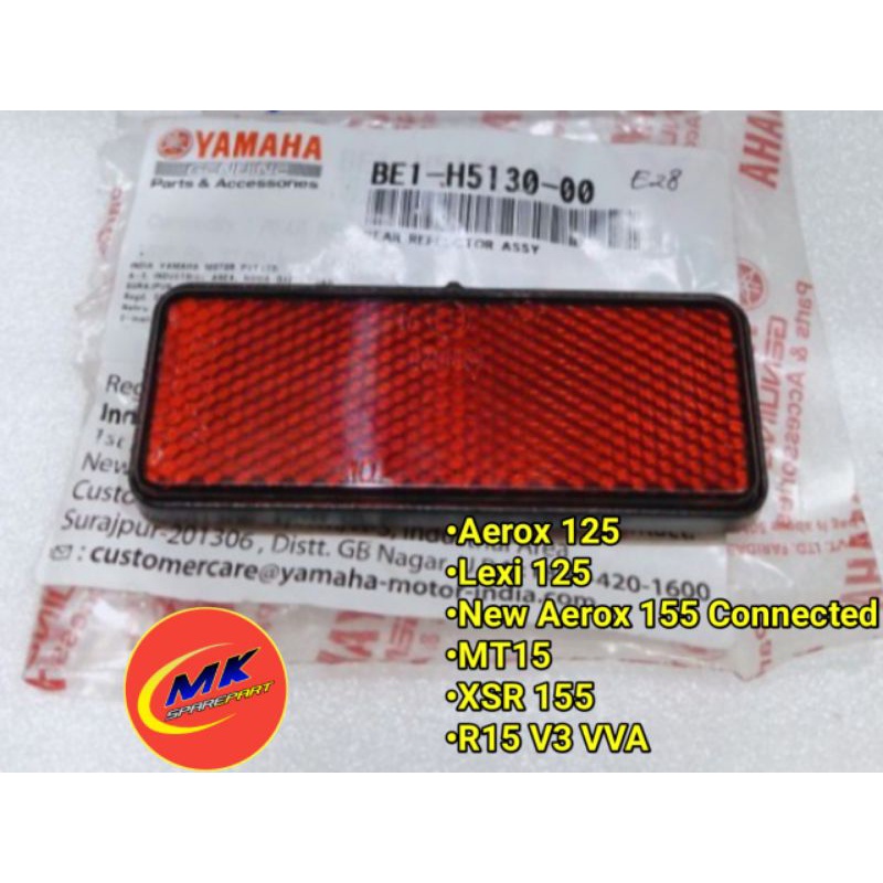 REFLEKTOR MATA KUCING SPAKBOR BELAKANG NEW AEROX 155, LEXI, MT15, XSR155, BE1-H5130-00