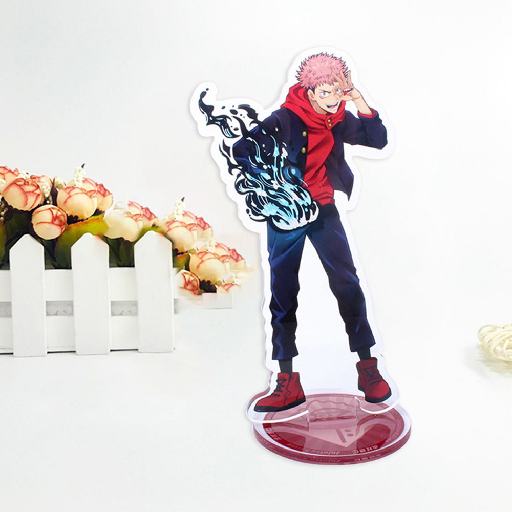 Lanfy Action Figure Anime Jujutsu Kaisen Bahan Akrilik Transparan