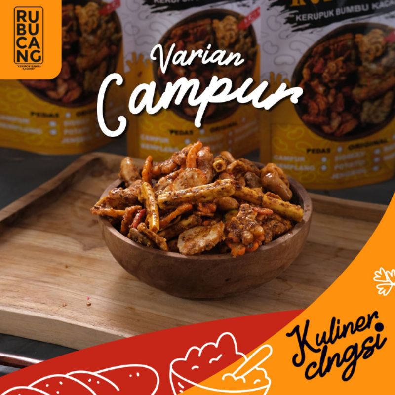 

RUBUCANG (Krupuk Bumbu Kacang) Original & Pedas