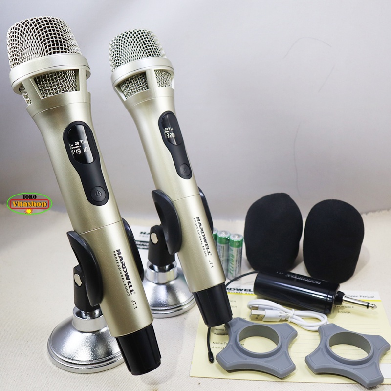 Microphone Wireless Hardwell JT-1 Mic Wirles Original Mik Wireles Asli