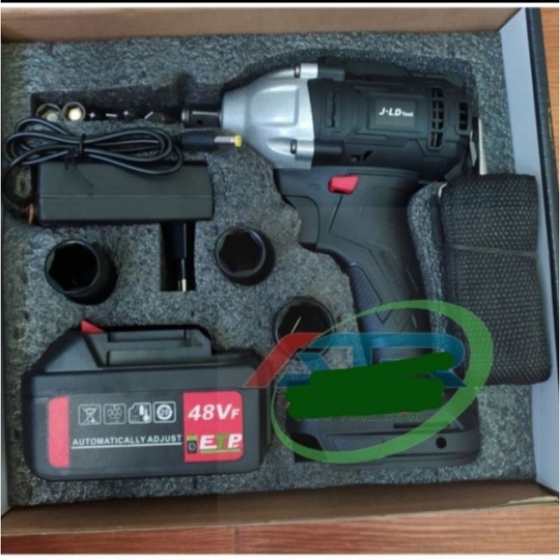 J.L.D tool mesin bor baut JV88 bor codless impact werench set 48V