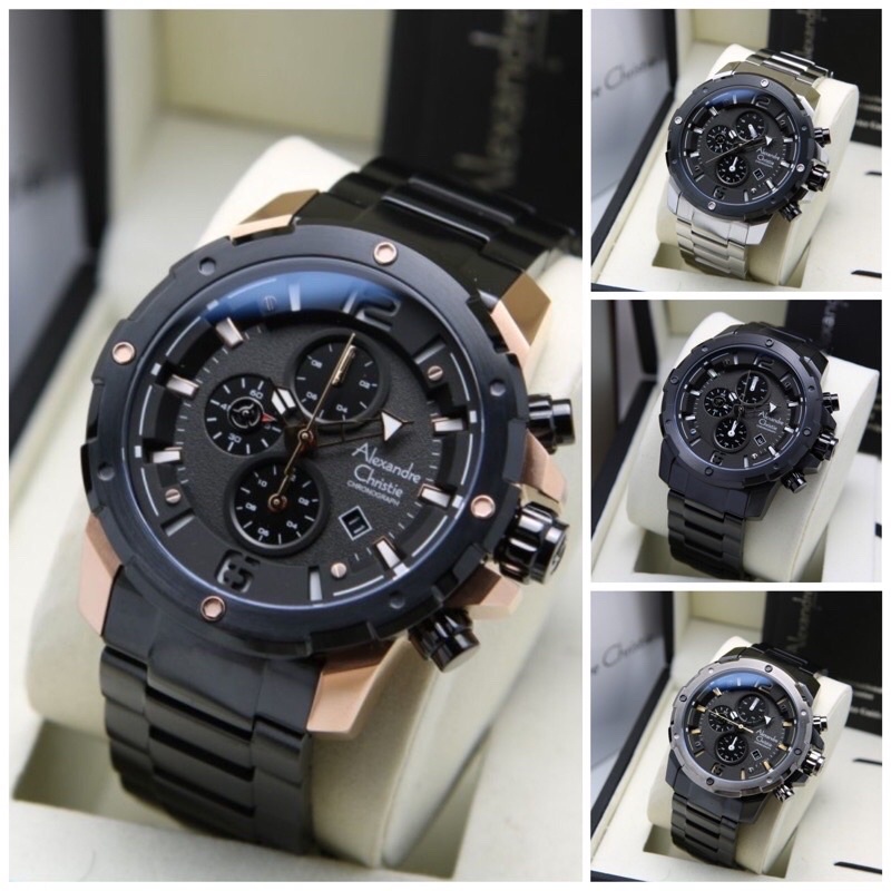 new Alexandre Christie 6410 Rantai dan Kulit
