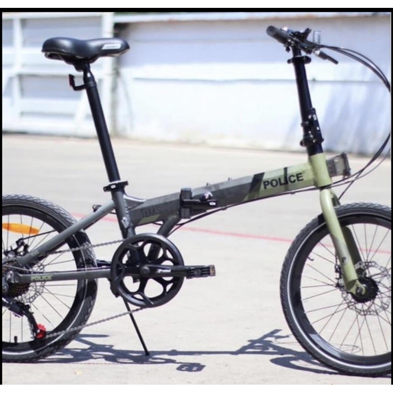 Sepeda Lipat Element Folding Police Texas Alloy 2020 COD bisa cicil kredit cicilan garansi resmi New-4