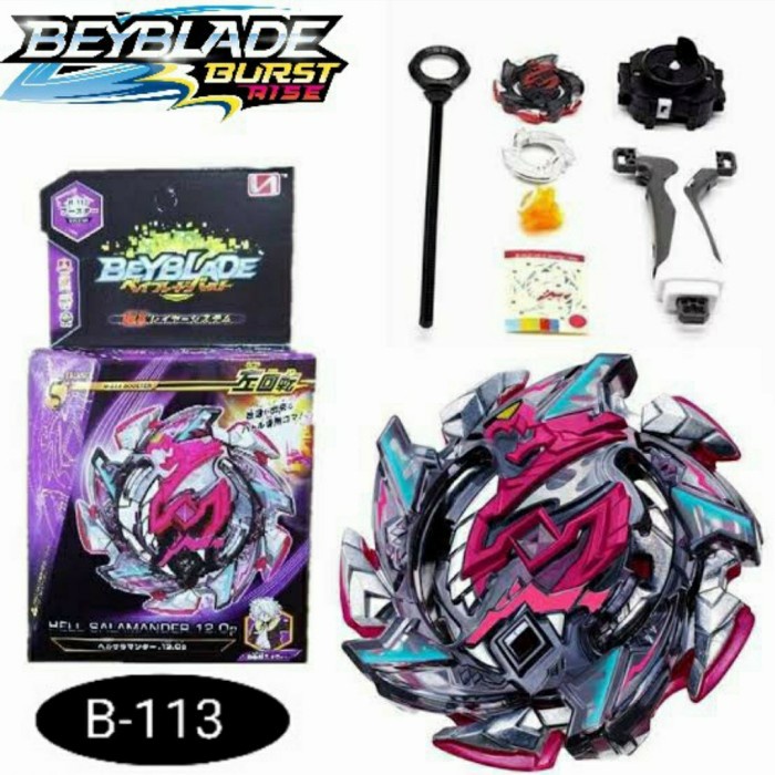 F022B0 Beyblade Burst Booster Hell Salamander 12 Op Grip Handle Launcher B113 - Original Wq202Q