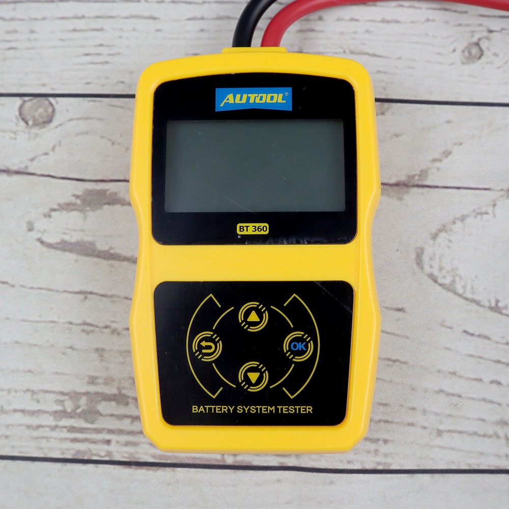 Tester Baterai Aki Mobil Motor 12V 2000CCA - BT360 - Yellow