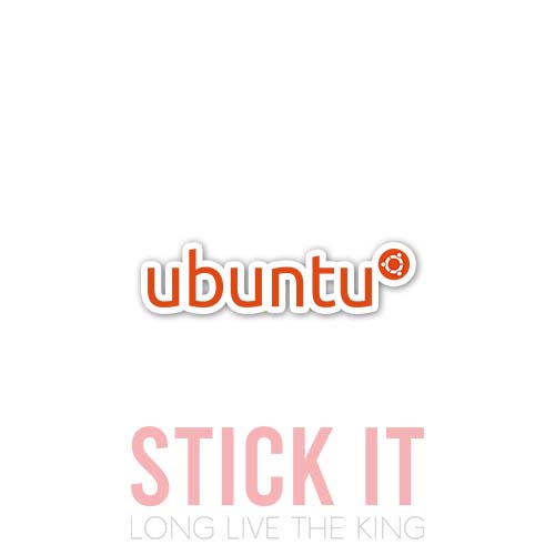 

Stiker sablon setrika DTF kaos baju sticker vinyl ubuntu linux 18