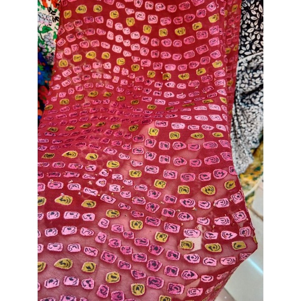 Jual Kain Sifon Rubiah Uragiri Ug 13 Harga Per 0 5 Meter Shopee