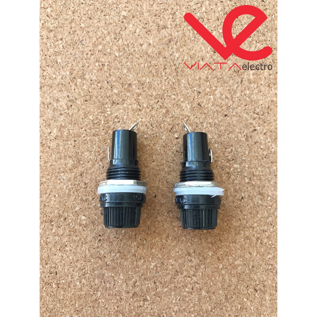 FUSE HOLDER KECIL (1bh) 5x20mm MURAH DUDUKAN TEMPAT SEKRING KACA BIASA