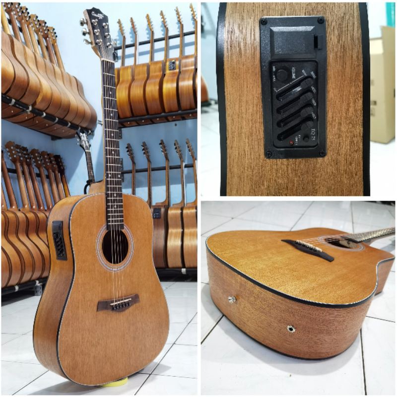 Gitar Akustik Elektrik Jumbo Cowboy GW-240NS GW 240 NS Original