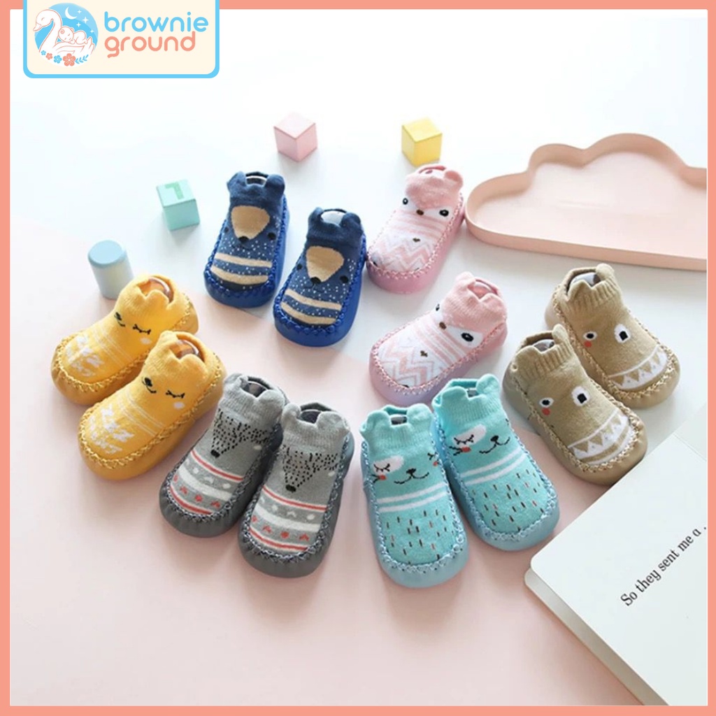 Sepatu bayi prewalker kaos kaki anak import KOREA SB-1801