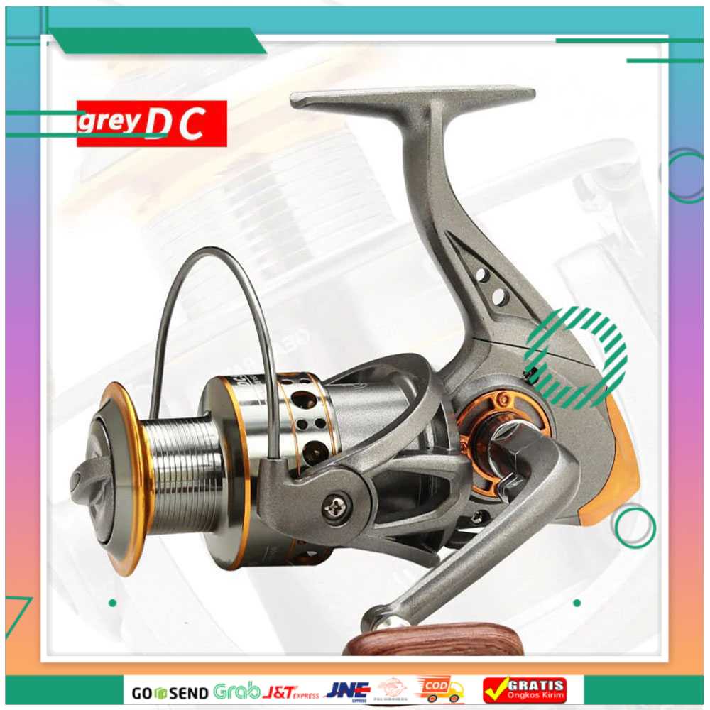 (BISA COD) FTIHSHPDiaoDeLai Reel Pancing Fishing Reel Kumparan Pancing 13BB 5.2:1