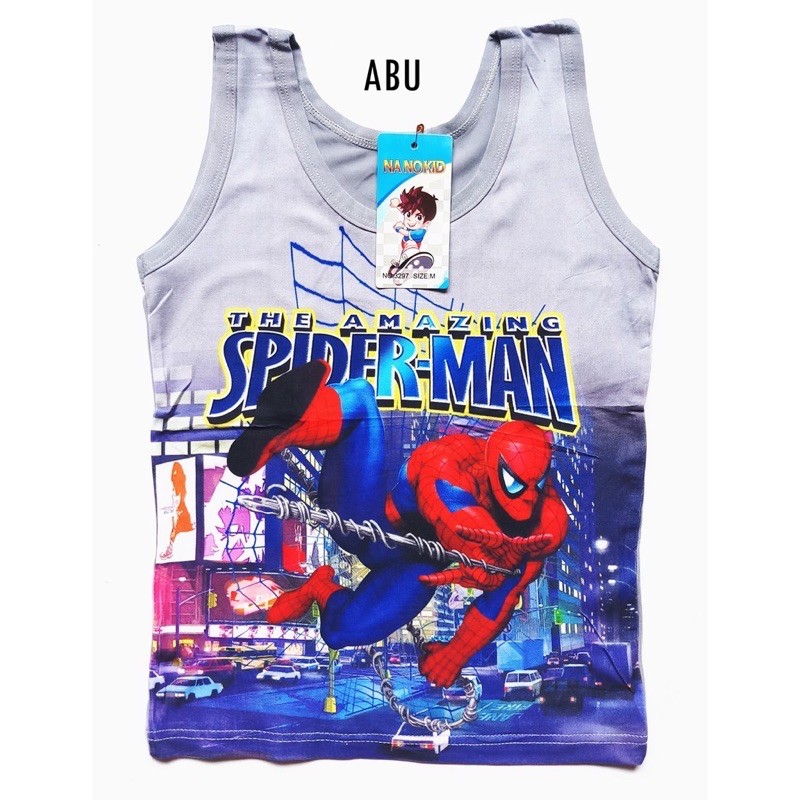 SINGLET ANAK COWOK SPIDERMAN / KUTUNG ANAK LAKI LAKI / KAOS DALAM SINGLET ANAK LAKI LAKI SPIDERMAN