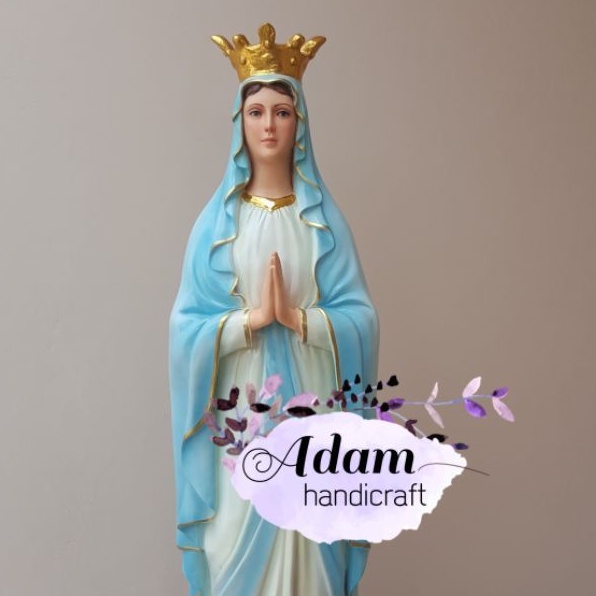 Patung Maria Lourdes Mahkota 100 cm - Patung gereja