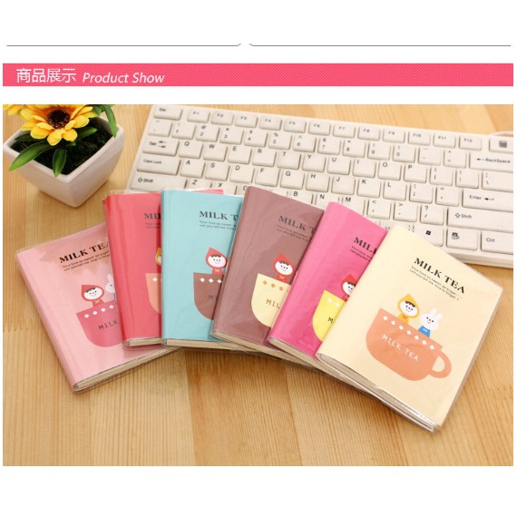 

J2 - Buku Diary mini Buku Tulis sampul milk tea Catatan Memo notebook kecil