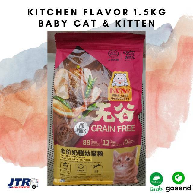 Kitchen Flavor Kf Baby Cat And Kitten 1 5kg Grain Free Makanan Bayi Dan Anak Kucing Tanpa Babi Shopee Indonesia