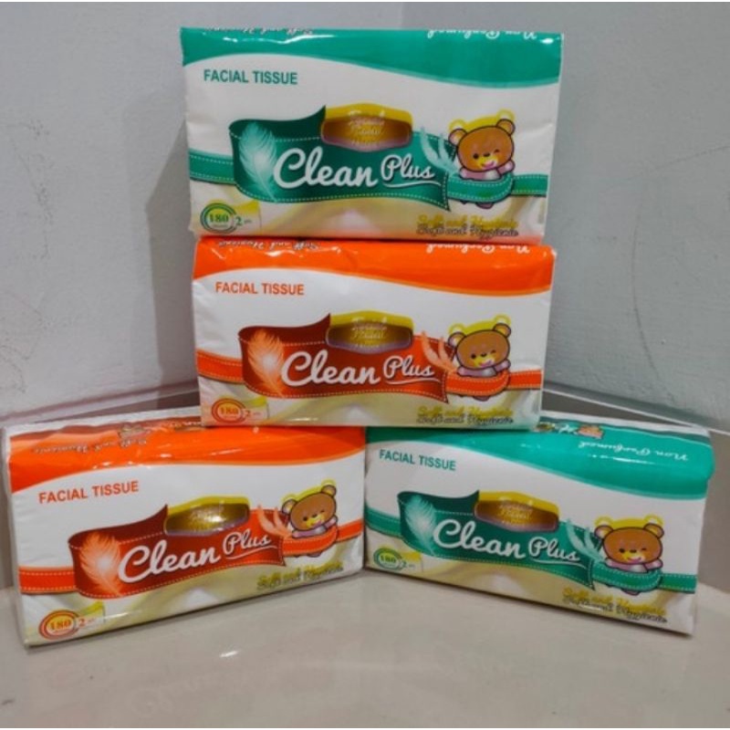 Tisu cleanplus 180 sheet 2 ply -  Setara tisu nice 180 sheet - halus DIJAMIN