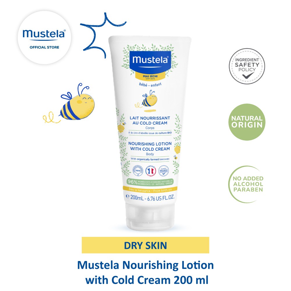 PERA272 BODY LOTION MUSTELA NOURISHING LOTION WITH COLD CREAM 200 ML exp bln 9 2024