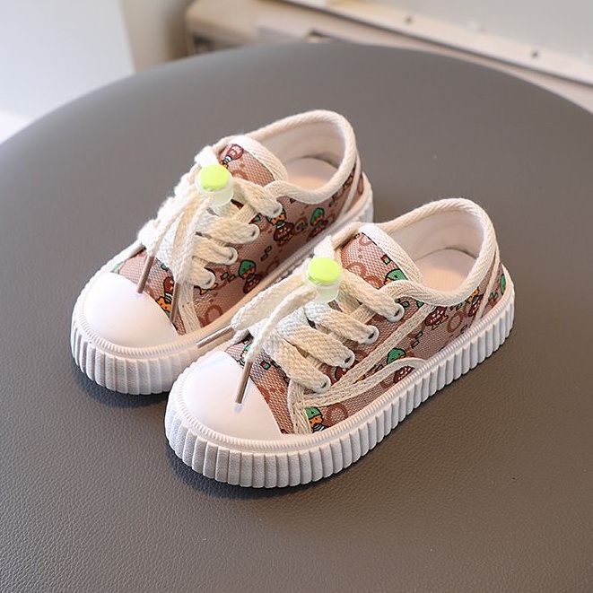 [COD] Sepatu sneakers anak perempuan 0-6 Tahun / Sneakers bayi Import Korea unisex / Brownieground