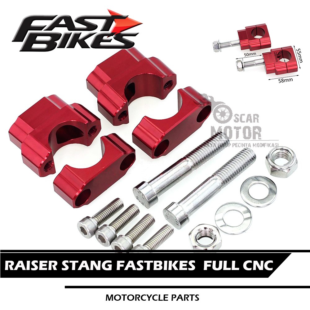 RAISER STANG KLX BF RAISER STANG CRF PENINGGI DTRACKER CRF PENINGGI STANG KLX FULL CNC