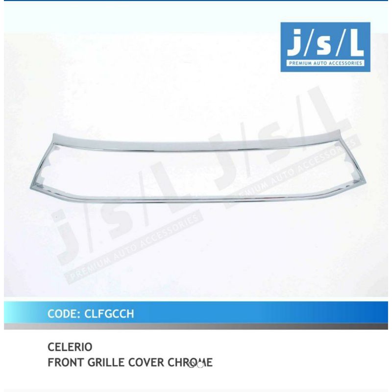 cover grill depan list grill depan Suzuki Celerio chrome jsl