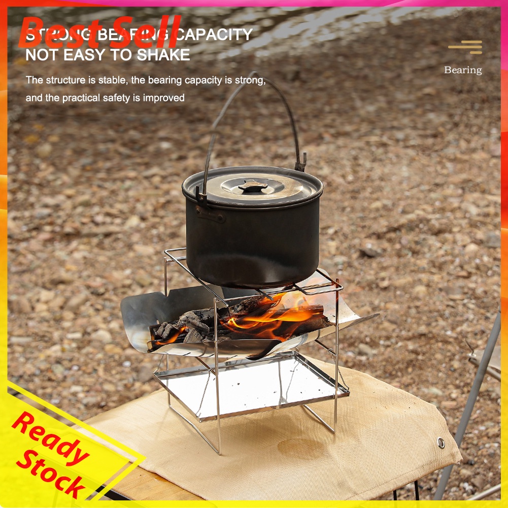 Outdoor Detachable Folding Camping Grill Ultra-Light Barbecue Grill Stove