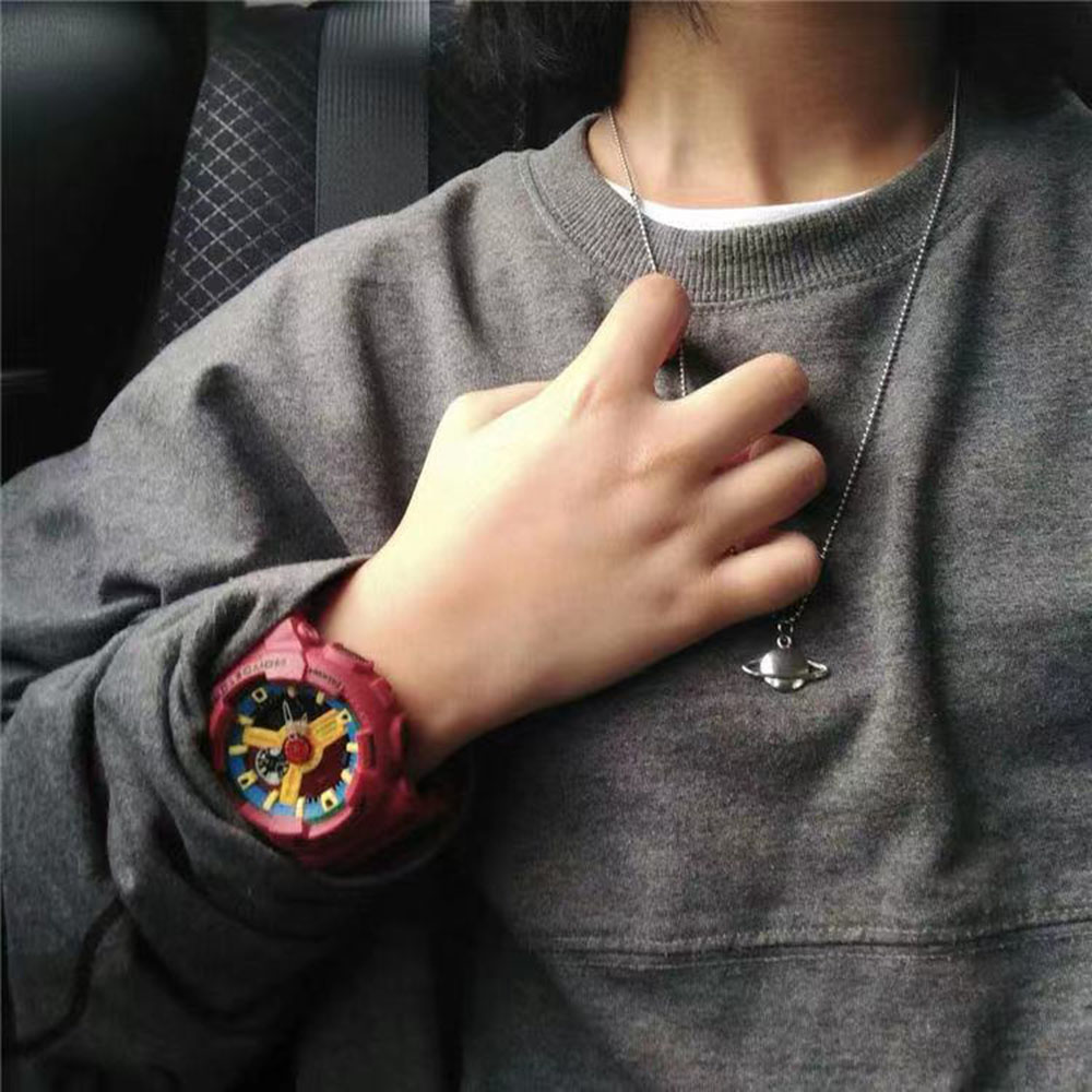 【TERSEDIA &amp; COD】Fashion Pendant Saturn Planet Spark Star Choker Charm Short Long DIY Necklace