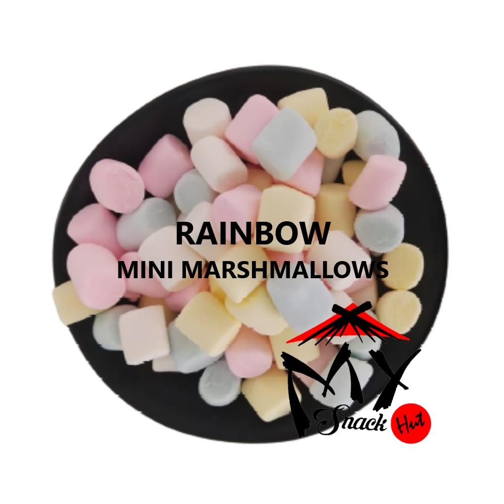 

CORNICHE MINI MARSHMALLOW MIX 50GR - MARSHMELOW SNACK CRUST JAR TOPPING WHITE PINK RAINBOW WARNA HALAL Berkualitas
