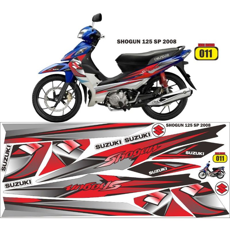 Sticker striping shogun 125 sp 2008 variasi 1