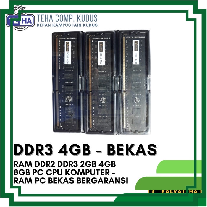 Ram DDR2 DDR3 2GB 4GB 8GB PC CPU Komputer - RAM PC Bekas Bergaransi