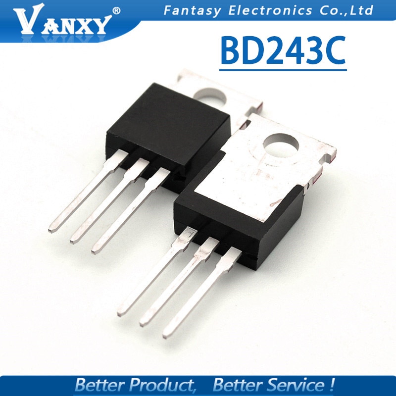 100pcs Bd243C To220 Bd243 100v 6a To-220 Transistor Bipolar