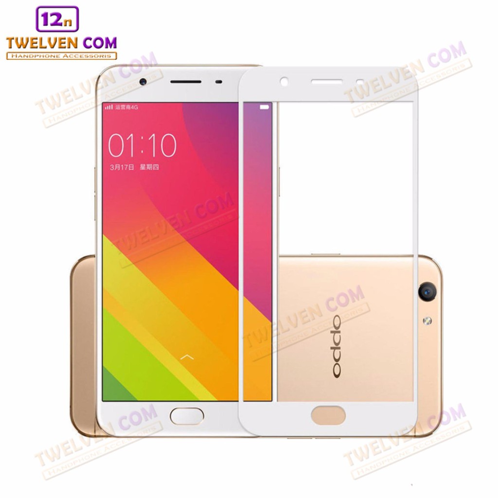 zenBlade 3D Full Cover Tempered Glass Oppo F1s - White