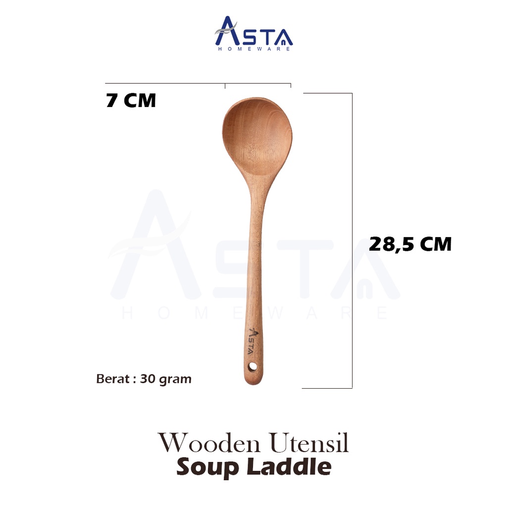 Laddle Silicon Soup Spatula- Soup Laddle silicon with wood handle Premium Style