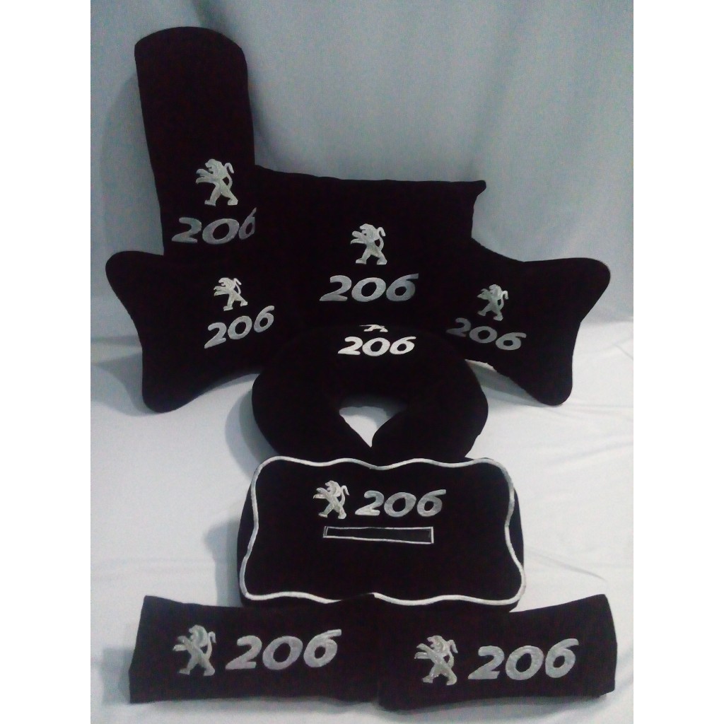 Bantal mobil Peugeot aksesoris interior bantal mobil headrest mobil 206