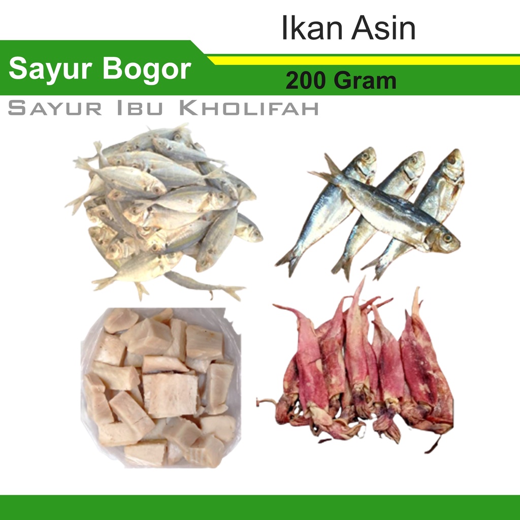 

Ikan Asin Cumi Panjang Selar Japuh Cucut 200 Gram Ikan Asin Bogor