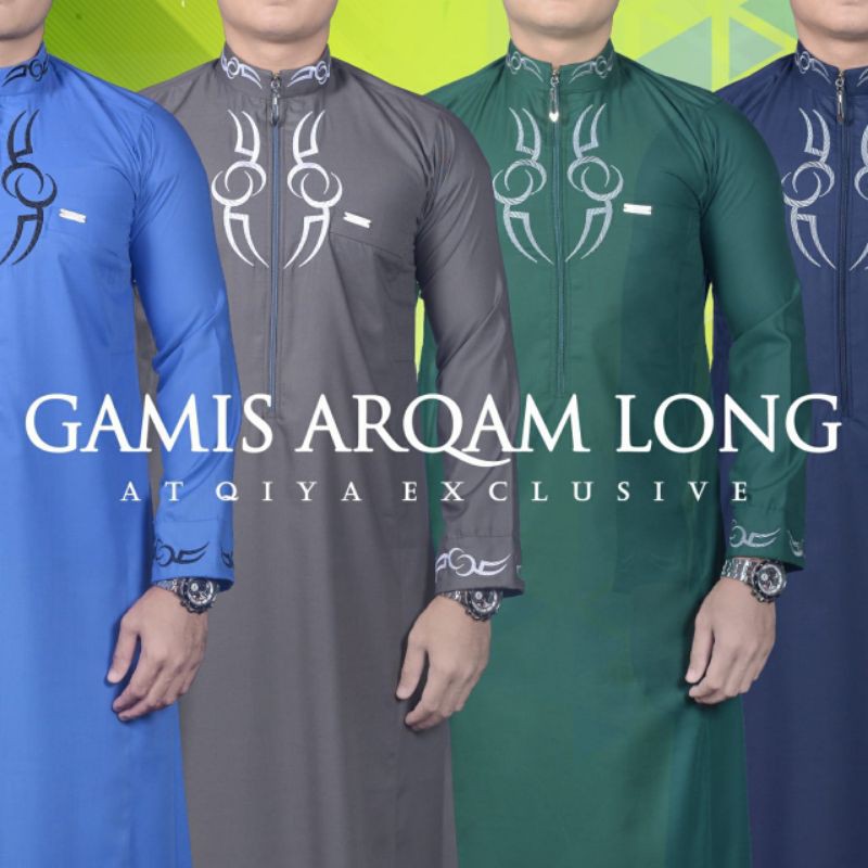GAMIS ATQIYA THOBE ARQAM LONG/GAMIS ATQIYA BORDIR/GAMIS PRIA SLIMFIT/GAMIS BERKUALITAS