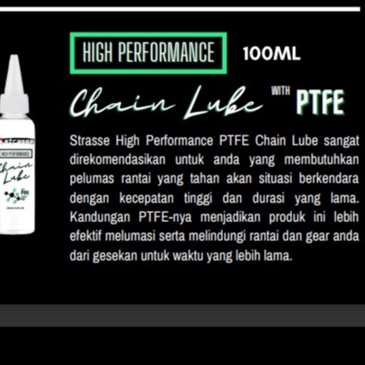 STRASSE High Performance Chain Lube with PTFE pelumas rantai sepeda roadbike seli mtb mountain bike