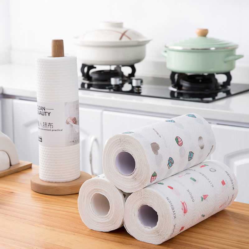 EOU HOME Tisu Kertas Reusable Paper Towel 1 Roll (50 Helai) - MB104P