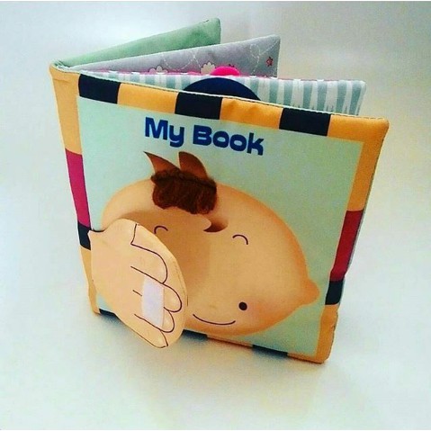 Softbook My Book Buku Bantal Bahan Kain Lembut Berwarna